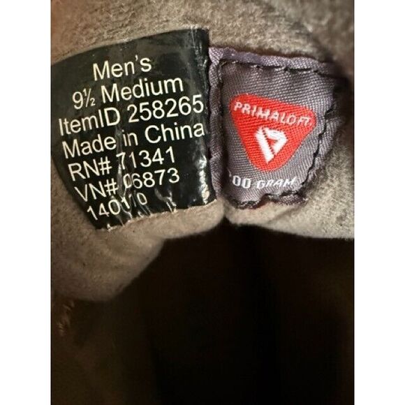 LL Bean Brown Suede Hiking Boot Men's Size 9.5 Trek 2.5 Prima Loft 258265 - Picture 5 of 7